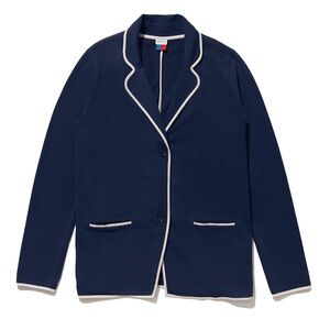 KULE The Syd Jersey Knit Blazer in Navy